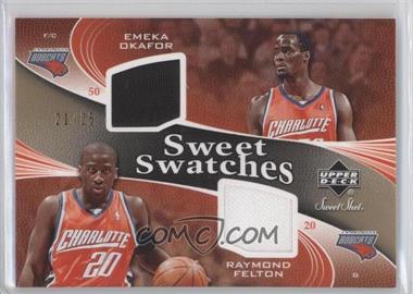 2006-07 Upper Deck Sweet Shot - Sweet Swatches Memorabilia - Gold #SSD-OF - Emeka Okafor, Raymond Felton /25