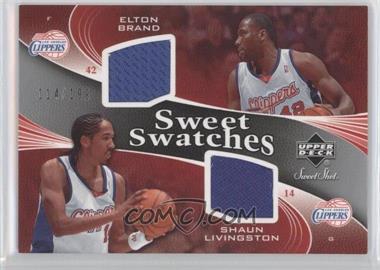 2006-07 Upper Deck Sweet Shot - Sweet Swatches Memorabilia #SSD-BL - Elton Brand, Shaun Livingston /199