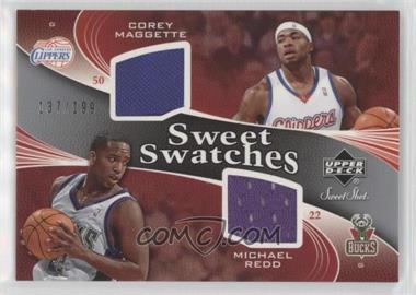 2006-07 Upper Deck Sweet Shot - Sweet Swatches Memorabilia #SSD-MR - Corey Maggette, Michael Redd /199