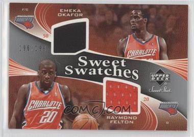 2006-07 Upper Deck Sweet Shot - Sweet Swatches Memorabilia #SSD-OF - Emeka Okafor, Raymond Felton /199