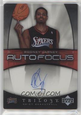 2006-07 Upper Deck Trilogy - Auto Focus #AF-RC - Rodney Carney