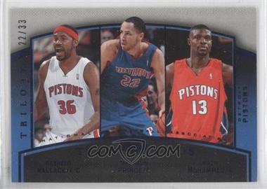 2006-07 Upper Deck Trilogy - [Base] - Blue #68 - Team Trios - Rasheed Wallace, Tayshaun Prince, Nazr Mohammed /33