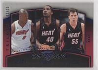 Team Trios - Antoine Walker, Udonis Haslem, Jason Williams #/33