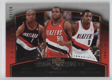 2006-07 Upper Deck Trilogy - [Base] - Gold #84 - Team Trios - Jarrett Jack, Zach Randolph, Martell Webster /10