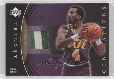 2006-07 Upper Deck Trilogy - Generations Past Materials - Patch #PM-AD - Adrian Dantley /50