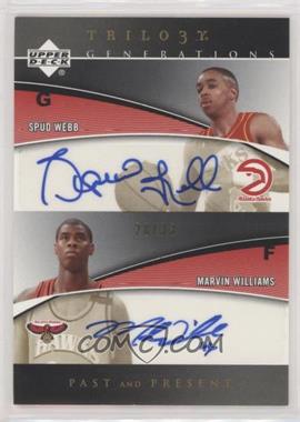 2006-07 Upper Deck Trilogy - Generations Past and Future Signatures #PFS-WW - Spud Webb, Marvin Williams /33