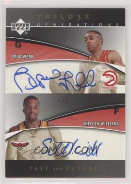 2006-07 Upper Deck Trilogy - Generations Past and Future Signatures #PFS-WW - Spud Webb, Marvin Williams /33