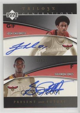 2006-07 Upper Deck Trilogy - Generations Present and Future Signatures #PRFS-CJ - Josh Childress, Solomon Jones /33