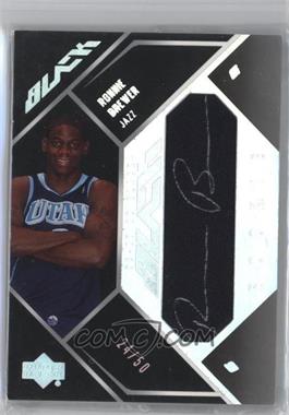 2006-07 Upper Deck UD Black - Auto Materials Rookies #AMR-RO - Ronnie Brewer /50