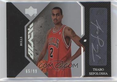 2006-07 Upper Deck UD Black - Auto Rookies #AR-TS - Thabo Sefolosha /99