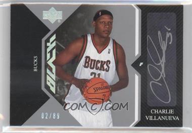 2006-07 Upper Deck UD Black - Auto Veterans #AV-CV - Charlie Villanueva /89