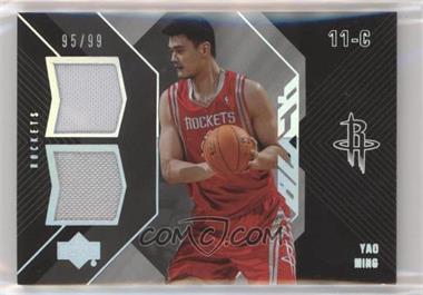 2006-07 Upper Deck UD Black - Dual Materials #DM-YM - Yao Ming /99 [EX to NM]