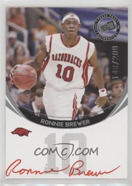 2006 Press Pass - Autographs - Silver Red Ink #_ROBR - Ronnie Brewer /200