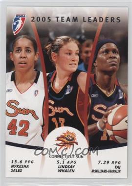 2006 Rittenhouse WNBA - 2005 Team Leaders #TL2 - Nykesha Sales, Lindsay Whalen, Taj McWilliams-Franklin