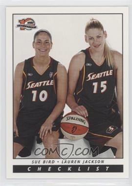 2006 Rittenhouse WNBA - [Base] #108 - Checklist - Sue Bird, Lauren Jackson
