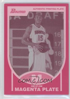 2007-08 Bowman Draft Picks & Stars - [Base] - Printing Plate Magenta #112 - Al Horford /1