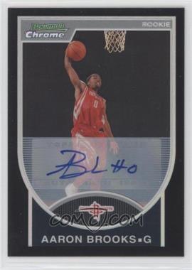 2007-08 Bowman Draft Picks & Stars - Chrome - Black Refractor Autographs #149 - Aaron Brooks /99