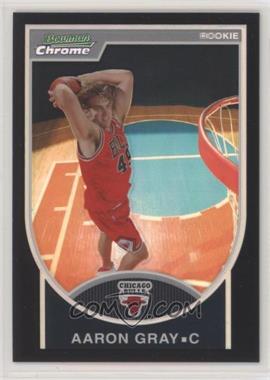 2007-08 Bowman Draft Picks & Stars - Chrome - Black Refractor #144 - Aaron Gray /199