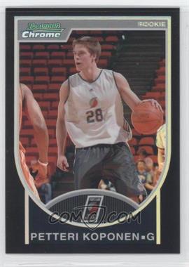 2007-08 Bowman Draft Picks & Stars - Chrome - Black Refractor #150 - Petteri Koponen /199