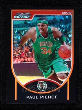 2007-08 Bowman Draft Picks & Stars - Chrome - Black Refractor #34 - Paul Pierce /199