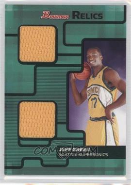 2007-08 Bowman Draft Picks & Stars - Relics - Dual #BR-JG - Jeff Green /199