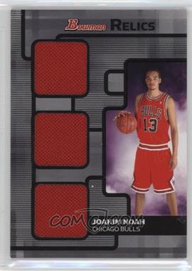 2007-08 Bowman Draft Picks & Stars - Relics - Triple #BR-JN - Joakim Noah /99