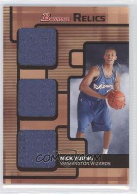 2007-08 Bowman Draft Picks & Stars - Relics - Triple #BR-NY - Nick Young /99