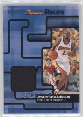 2007-08 Bowman Draft Picks & Stars - Relics #BR-JR - Jason Richardson