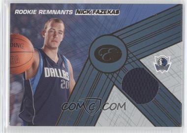 2007-08 Bowman Elevation - Rookie Remnants - Numbered to 99 #RRR-NF - Nick Fazekas /99