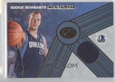 2007-08 Bowman Elevation - Rookie Remnants - Numbered to 99 #RRR-NF - Nick Fazekas /99