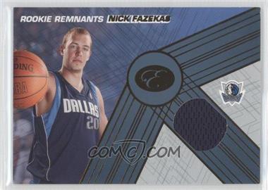 2007-08 Bowman Elevation - Rookie Remnants - Numbered to 99 #RRR-NF - Nick Fazekas /99