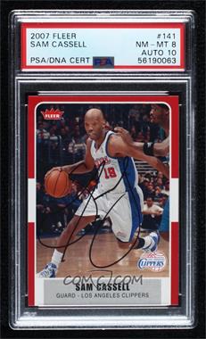 2007-08 Fleer - [Base] #141 - Sam Cassell [PSA Authentic PSA/DNA Cert]