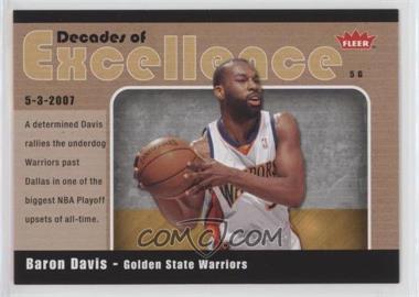 2007-08 Fleer - Decades of Excellence - Glossy #19 - Baron Davis