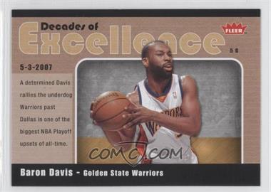 2007-08 Fleer - Decades of Excellence - Glossy #19 - Baron Davis