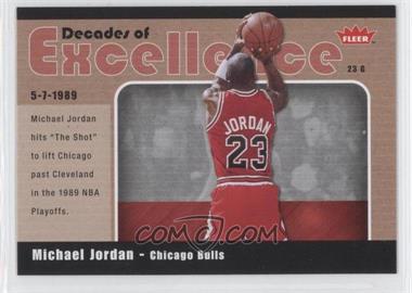 2007-08 Fleer - Decades of Excellence - Glossy #3 - Michael Jordan