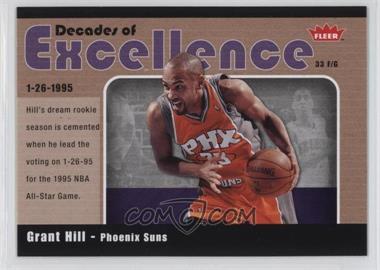 2007-08 Fleer - Decades of Excellence - Glossy #6 - Grant Hill