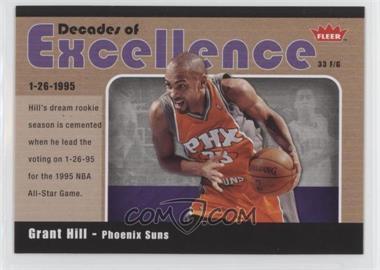 2007-08 Fleer - Decades of Excellence - Glossy #6 - Grant Hill