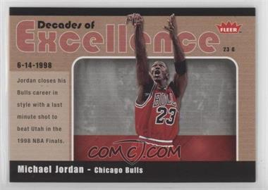 2007-08 Fleer - Decades of Excellence #10 - Michael Jordan