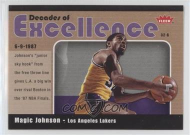 2007-08 Fleer - Decades of Excellence #2 - Magic Johnson