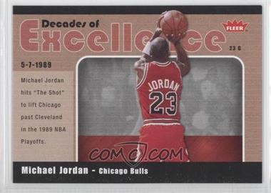 2007-08 Fleer - Decades of Excellence #3 - Michael Jordan