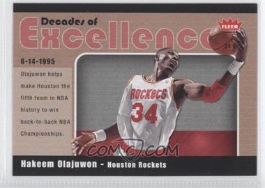 2007-08 Fleer - Decades of Excellence #7 - Hakeem Olajuwon