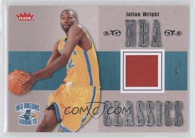 2007-08 Fleer - NBA Classics Memorabilia #TT-JW - Julian Wright