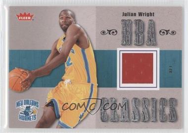 2007-08 Fleer - NBA Classics Memorabilia #TT-JW - Julian Wright