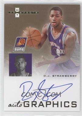 2007-08 Fleer Hot Prospects - Autographics #AU-DS.2 - D.J. Strawberry (Blue Ink)