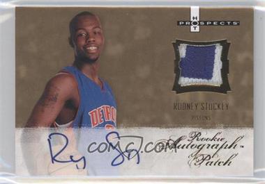 2007-08 Fleer Hot Prospects - [Base] #122 - Rookie Autograph Patch - Rodney Stuckey /399