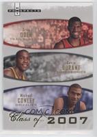 Greg Oden, Kevin Durant, Michael Conley [EX to NM] #/2,007