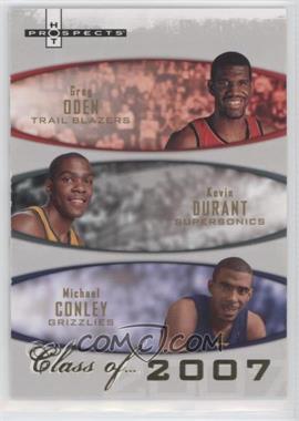 2007-08 Fleer Hot Prospects - Class of... #2007-A - Greg Oden, Kevin Durant, Michael Conley /2007 [EX to NM]