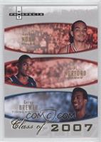 Joakim Noah, Al Horford, Corey Brewer #/2,007