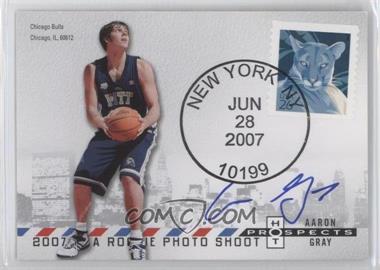 2007-08 Fleer Hot Prospects - Draft Day Postmarks Autographs #PM-AG - Aaron Gray /50