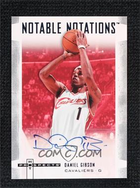 2007-08 Fleer Hot Prospects - Notable Notations - White #NN-DG - Daniel Gibson /1